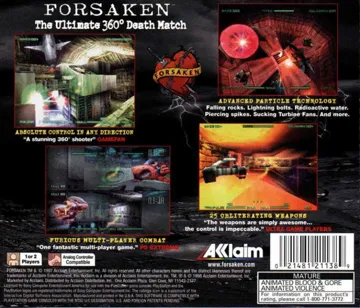 Forsaken (US) box cover back